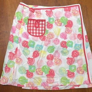 Lilly Pulitzer Wrap Skirt / Shells Clam Digger size 10